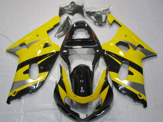 Online 2001-2003 Suzuki GSXR 600-750 Fairings - Yellow OEM Style