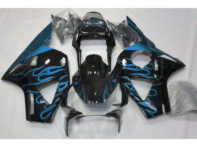 Online 2002-2003 Honda CBR954 Fairings - Light Blue Flame Online 2002-2003 Honda CBR954 Fairings - Light Blue Flame