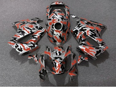 Online 2002-2012 Honda VFR800 Fairings - Red Camo
