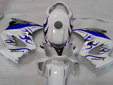 Online 2002-2012 Honda VFR800 Fairings - White Blue Flame