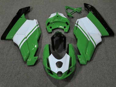 Online 2003-2004 Ducati 749 999 Fairings - Gloss Green & White