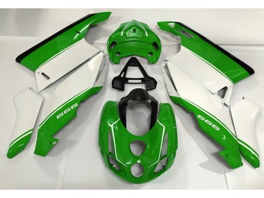 Online 2003-2004 Ducati 749 999 Fairings - White Green and Black