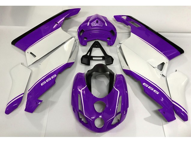 Online 2003-2004 Ducati 749 999 Fairings - White Purple and Black Online 2003-2004 Ducati 749 999 Fairings - White Purple and Black