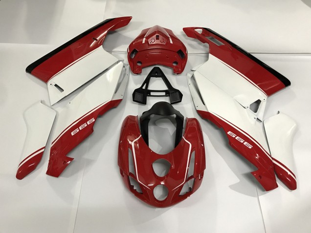 Online 2003-2004 Ducati 749 999 Fairings - White Red and Black