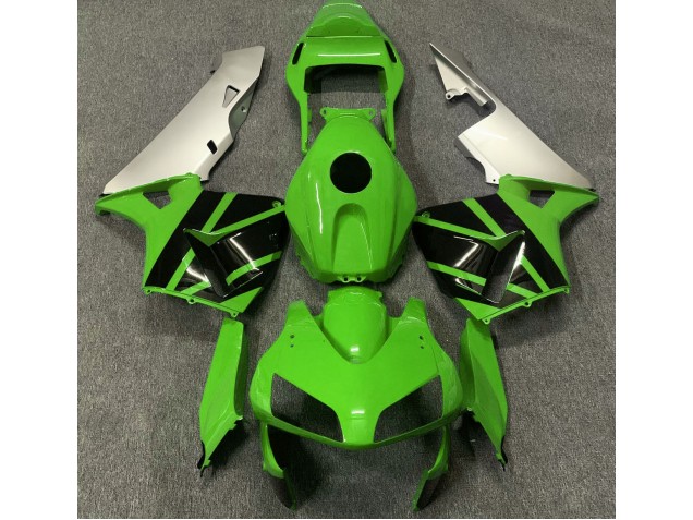 Online 2003-2004 Honda CBR600RR Fairings - Gloss Green & Matte Silver