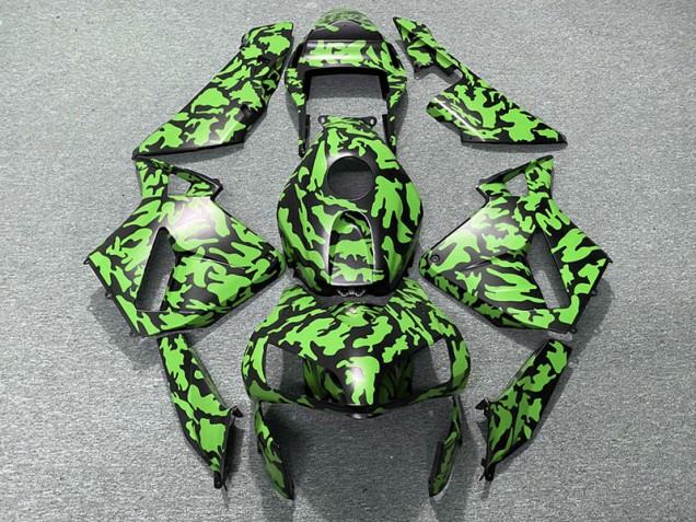 Online 2003-2004 Honda CBR600RR Fairings - Green Camo Online 2003-2004 Honda CBR600RR Fairings - Green Camo