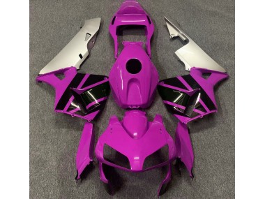 Online 2003-2004 Honda CBR600RR Fairings - Hot Pink & Matte Silver