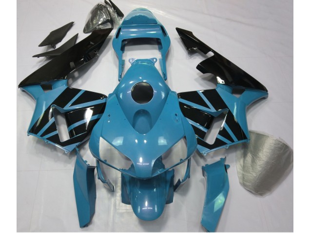 Online 2003-2004 Honda CBR600RR Fairings - Light Blue & Gloss Black Online 2003-2004 Honda CBR600RR Fairings - Light Blue & Gloss Black