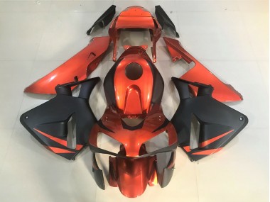 Online 2003-2004 Honda CBR600RR Fairings - Orange and Matte Black