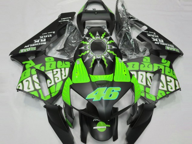 Online 2003-2004 Honda CBR600RR Fairings - Slime Green Rossi Repsol