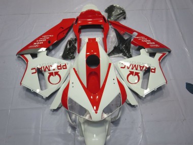 Online 2003-2004 Honda CBR600RR Fairings - White and Red Pramac