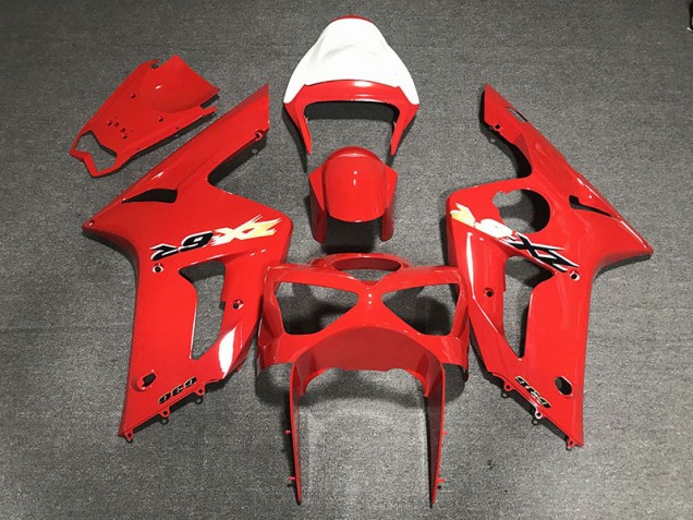 Online 2003-2004 Kawasaki ZX6R Fairings - Red 636