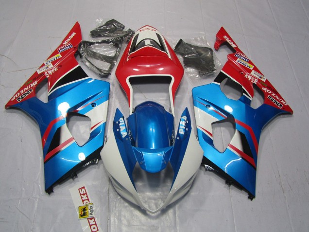 Online 2003-2004 Suzuki GSXR 1000 Fairings - Blue and Red Online 2003-2004 Suzuki GSXR 1000 Fairings - Blue and Red