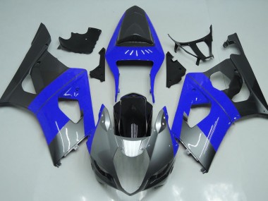 Online 2003-2004 Suzuki GSXR 1000 Fairings - Blue Silver and Black