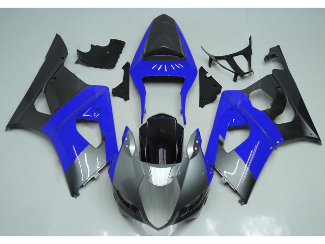 Online 2003-2004 Suzuki GSXR 1000 Fairings - Blue Silver and Black Online 2003-2004 Suzuki GSXR 1000 Fairings - Blue Silver and Black