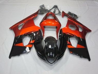 Online 2003-2004 Suzuki GSXR 1000 Fairings - Burnt orange and Black