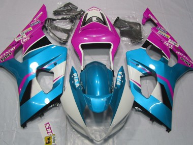Online 2003-2004 Suzuki GSXR 1000 Fairings - Gloss Blue and Pink