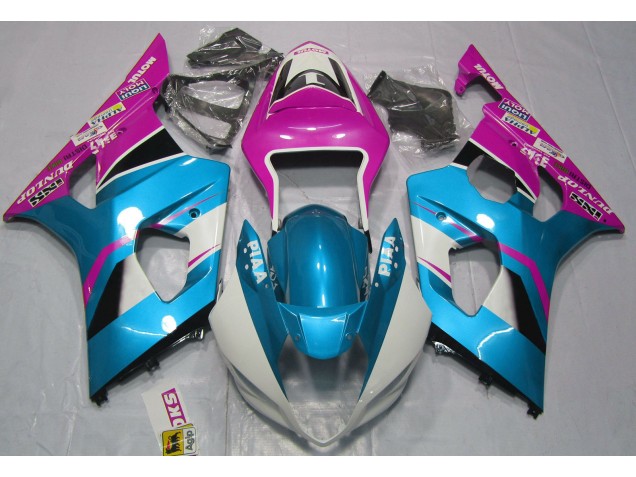 Online 2003-2004 Suzuki GSXR 1000 Fairings - Gloss Blue and Pink Online 2003-2004 Suzuki GSXR 1000 Fairings - Gloss Blue and Pink