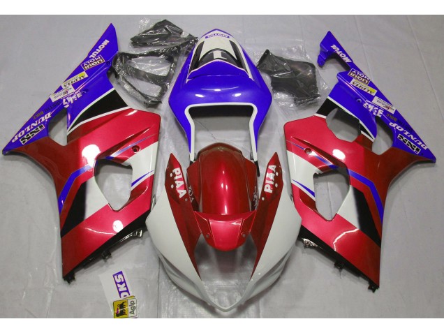 Online 2003-2004 Suzuki GSXR 1000 Fairings - Gloss Candy Red and Blue Online 2003-2004 Suzuki GSXR 1000 Fairings - Gloss Candy Red and Blue