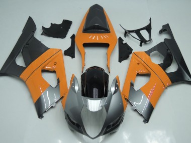 Online 2003-2004 Suzuki GSXR 1000 Fairings - Light Orange Silver and Black
