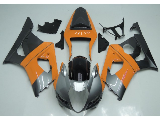 Online 2003-2004 Suzuki GSXR 1000 Fairings - Light Orange Silver and Black Online 2003-2004 Suzuki GSXR 1000 Fairings - Light Orange Silver and Black