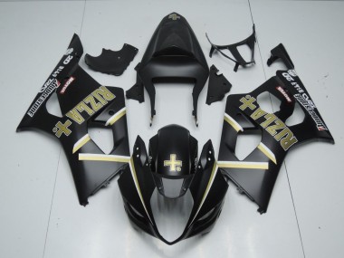 Online 2003-2004 Suzuki GSXR 1000 Fairings - Matte Black Rizla +