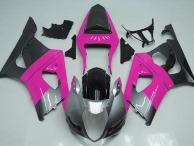 Online 2003-2004 Suzuki GSXR 1000 Fairings - Pink Silver and Black