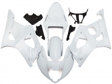 Online 2003-2004 Suzuki GSXR 1000 Fairings - Plain Gloss White Style