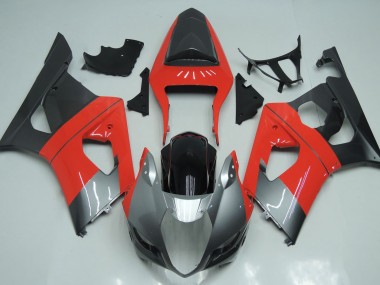 Online 2003-2004 Suzuki GSXR 1000 Fairings - Red Silver and Black
