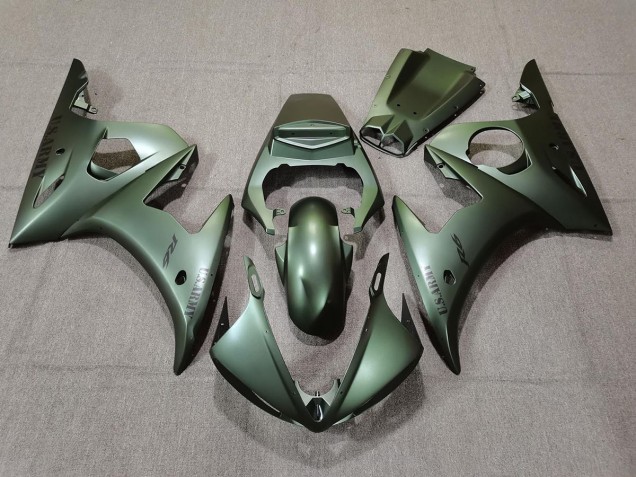 Online 2003-2005 Yamaha R6 Fairings - Army Green Online 2003-2005 Yamaha R6 Fairings - Army Green
