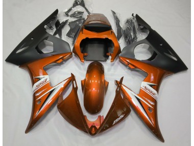Online 2003-2005 Yamaha R6 Fairings - Gloss Orange & White