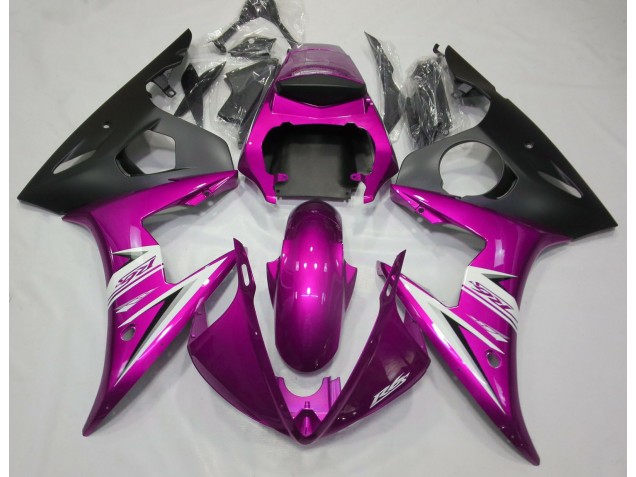 Online 2003-2005 Yamaha R6 Fairings - Gloss Pink & White