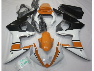 Online 2003-2005 Yamaha R6 Fairings - Gloss White and Orange