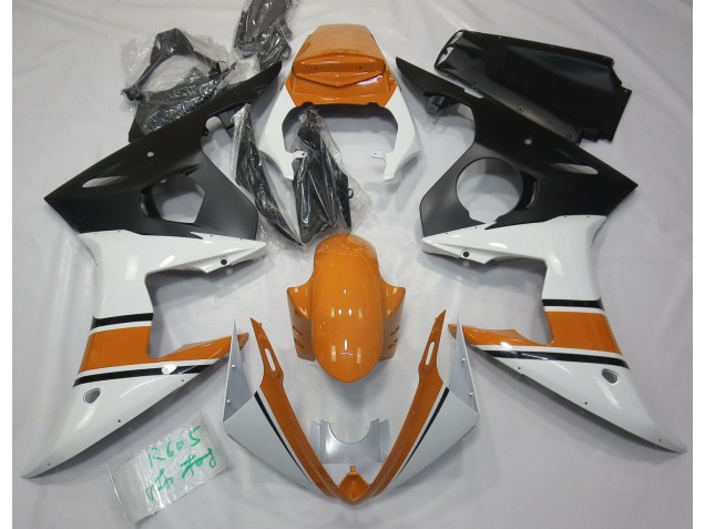 Online 2003-2005 Yamaha R6 Fairings - Gloss White and Orange