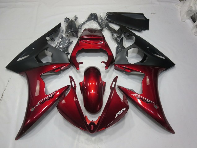 Online 2003-2005 Yamaha R6 Fairings - Maroon Red