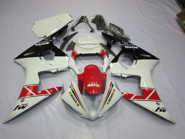 Online 2003-2005 Yamaha R6 Fairings - Motul Red and Black