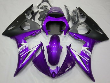 Online 2003-2005 Yamaha R6 Fairings - Purple & White
