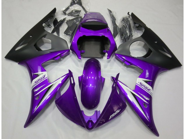 Online 2003-2005 Yamaha R6 Fairings - Purple & White