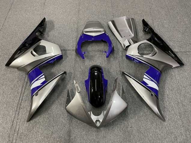 Online 2003-2005 Yamaha R6 Fairings - Silver and Purple style