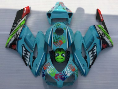 Online 2004-2005 Honda CBR1000RR Fairings - Light Blue Shark