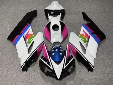 Online 2004-2005 Honda CBR1000RR Fairings - Pink and Blue Flag