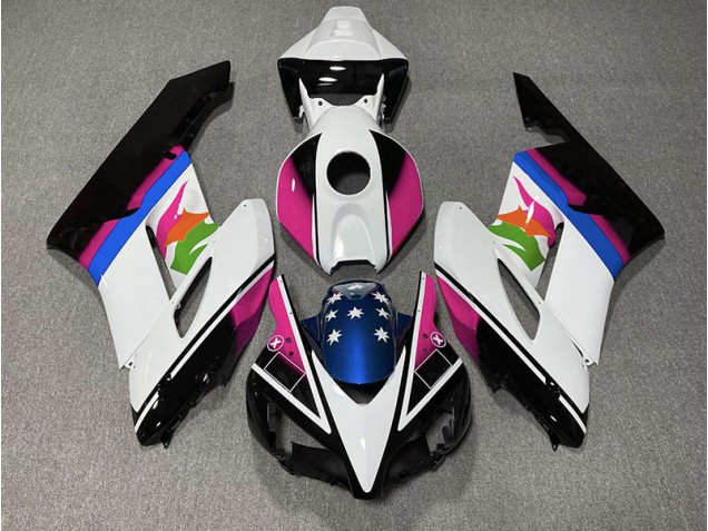 Online 2004-2005 Honda CBR1000RR Fairings - Pink and Blue Flag