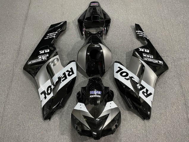 Online 2004-2005 Honda CBR1000RR Fairings - Silver Black Repsol Online 2004-2005 Honda CBR1000RR Fairings - Silver Black Repsol