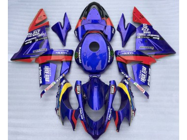 Online 2004-2005 Kawasaki ZX10R Fairings - Blue and Red Trickstar