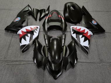 Online 2004-2005 Kawasaki ZX10R Fairings - Matte Black Betty Bomber