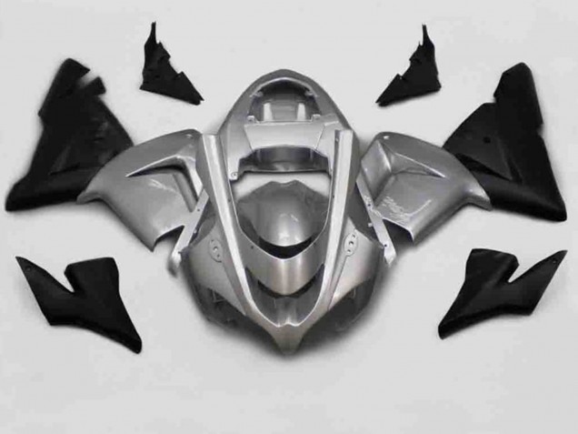Online 2004-2005 Kawasaki ZX10R Fairings - Silver Black