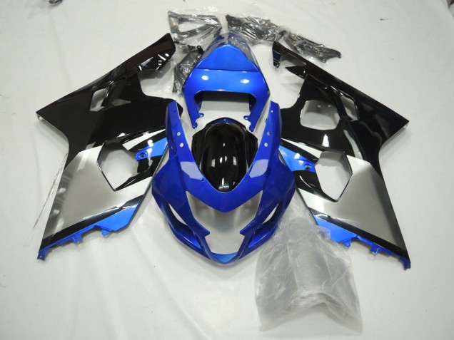 Online 2004-2005 Suzuki GSXR 600-750 Fairings - Blue Black and Silver