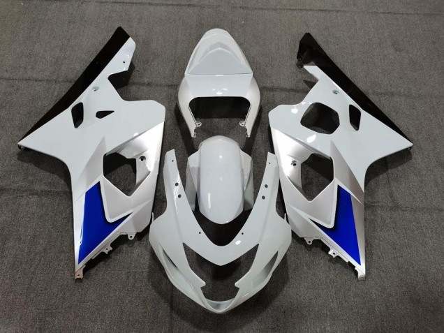 Online 2004-2005 Suzuki GSXR 600-750 Fairings - Blue White and Silver Style