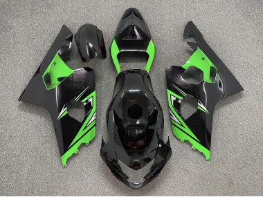 Online 2004-2005 Suzuki GSXR 600-750 Fairings - Gloss Black and Green