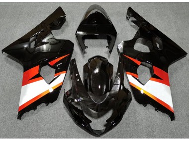 Online 2004-2005 Suzuki GSXR 600-750 Fairings - Gloss Black & Orange